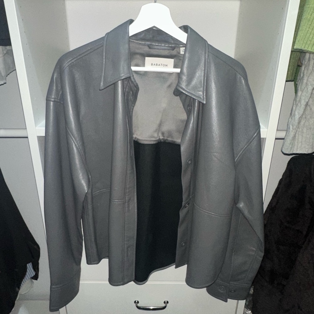 Babaton - Peli hip shirt jacket - vegan leather - Size M